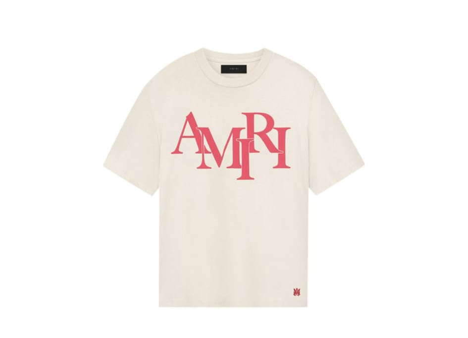 Amiri Staggered Tee Beige 'Cream'