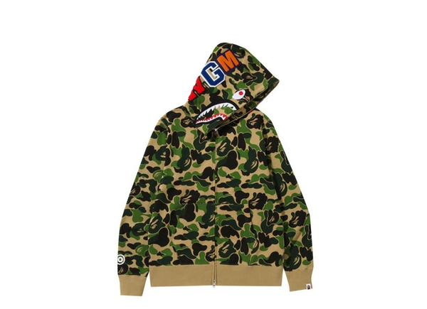 BAPE Big ABCCamo SharkFull Zip Hoodie 'Green'