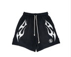 Hellstar Flame Shorts 'White'