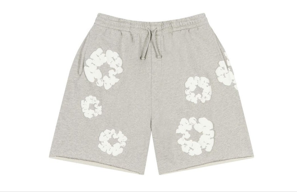 Denim Tears Cotton Wreath Sweatshorts 'Grey'