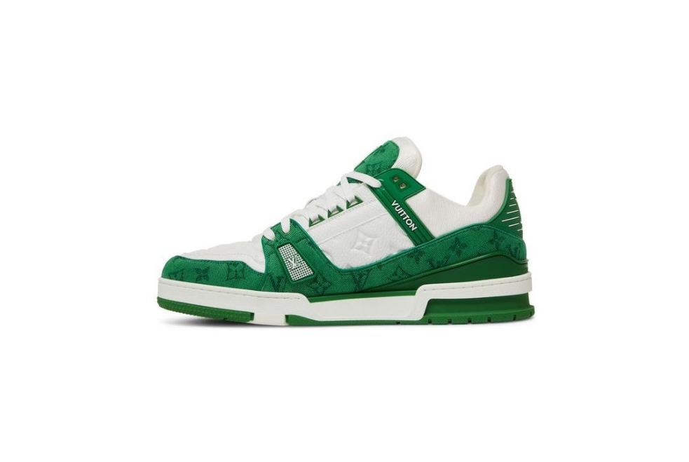 Louis Vuitton Trainer 'Green Monogram Denim'