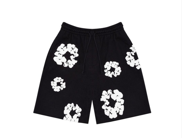 2023 Denim Tears The Cotton Wreath Shorts 'Black'