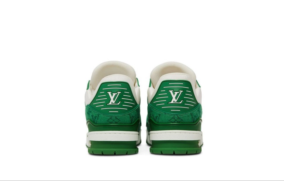 Louis Vuitton Trainer 'Green Monogram Denim'