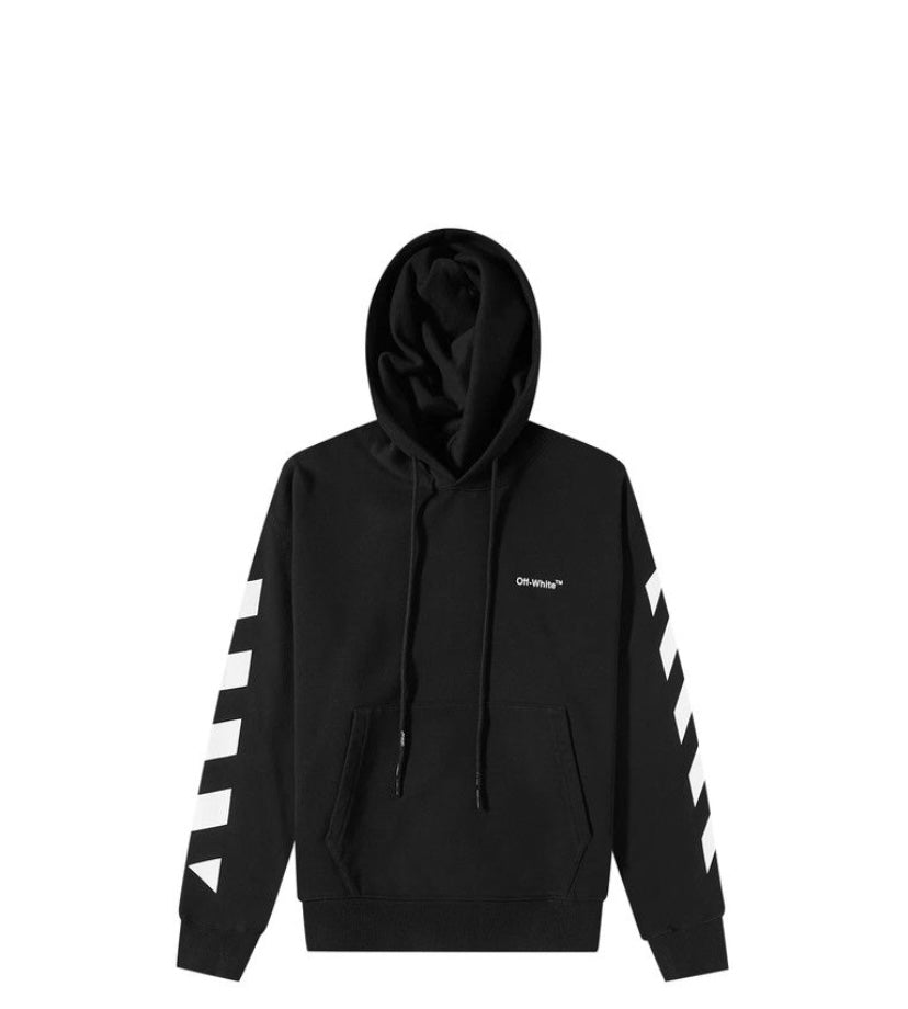 Off-White Diag Helvetica Over Hoodie Black/White