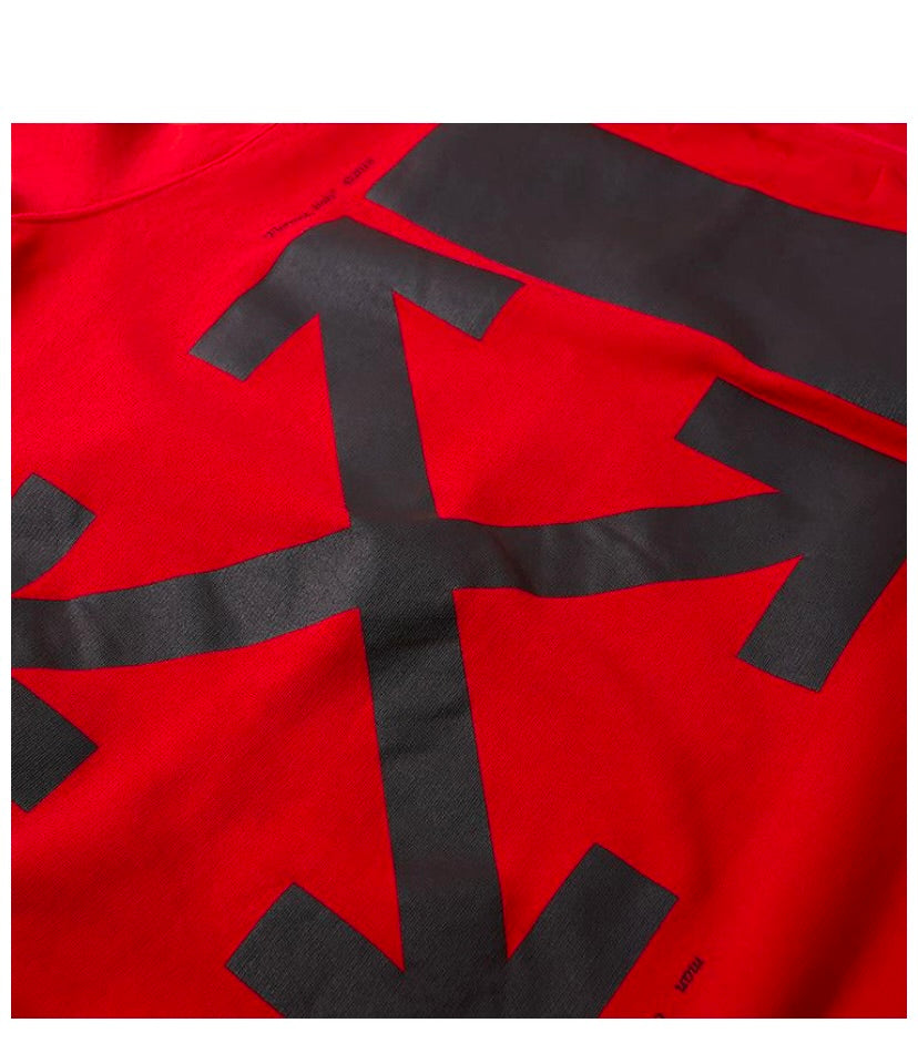 Off-White Mona Lisa Hooded Sweatshirt Red