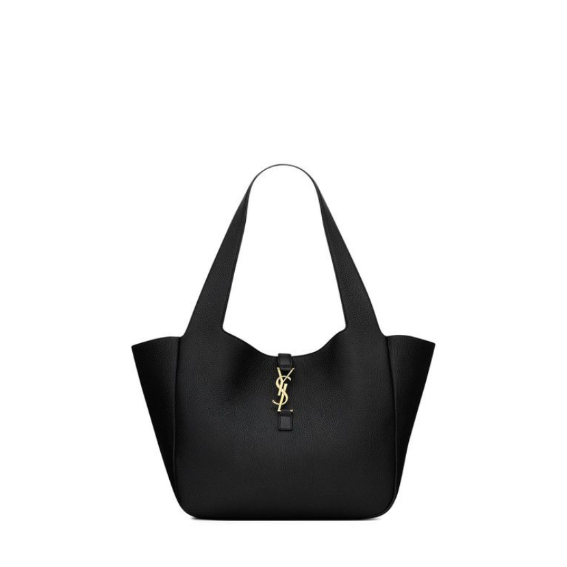 Saint Laurent Bea Leather Tote Bag Black